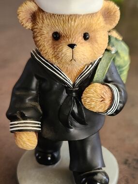 The Hamilton Collection "Teddies In The Navy" All Bears On Deck Figurine